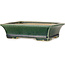 Maceta rectangular verde oscuro para bonsái de Shibakatsu - 195 x 150 x 53 mm