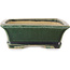 Vaso bonsai rettangolare verde scuro di Shibakatsu - 195 x 150 x 53 mm