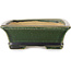 Vaso bonsai rettangolare verde scuro di Shibakatsu - 195 x 150 x 53 mm