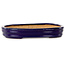 Maceta ovalada para bonsái azul oscuro de Hattori - 159 x 115 x 24 mm