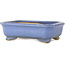 Pot à bonsaï rectangulaire bleu clair de Hattori - 148 x 110 x 45 mm