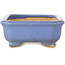 Vaso bonsai rettangolare azzurro di Hattori - 148 x 110 x 45 mm