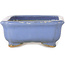 Vaso bonsai rettangolare azzurro di Hattori - 148 x 110 x 45 mm