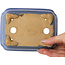 Rectangular light blue bonsai pot by Hattori - 148 x 110 x 45 mm