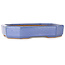 Oval light blue bonsai pot by Hattori - 189 x 143 x 35 mm