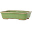 Vaso bonsai rettangolare verde di Hattori - 142 x 107 x 37 mm