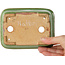 Rechthoekige groene bonsaipot van Hattori - 142 x 107 x 37 mm