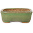 Rechthoekige groene bonsaipot van Hattori - 133 x 100 x 33 mm
