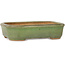 Rechthoekige groene bonsaipot van Hattori - 133 x 100 x 33 mm