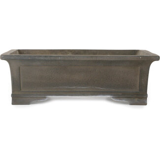470 mm rectangular unglazed pot from Japan