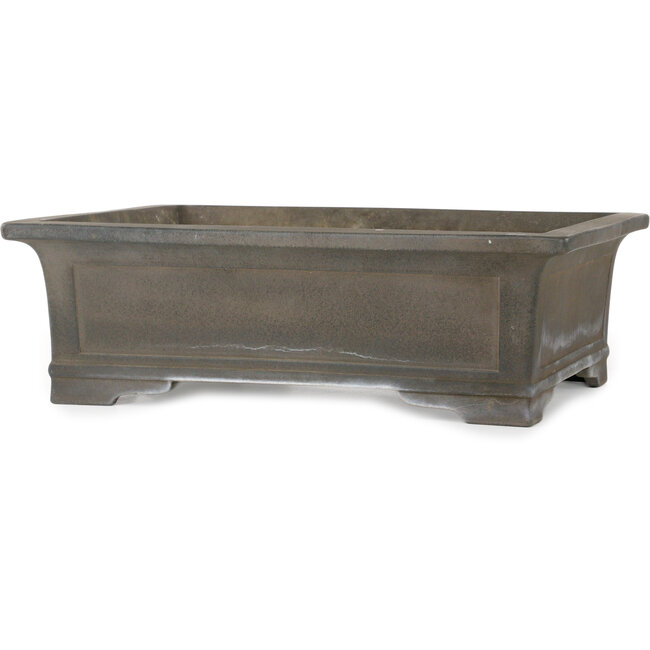 Rectangular unglazed bonsai pot - 470 x 365 x 142 mm