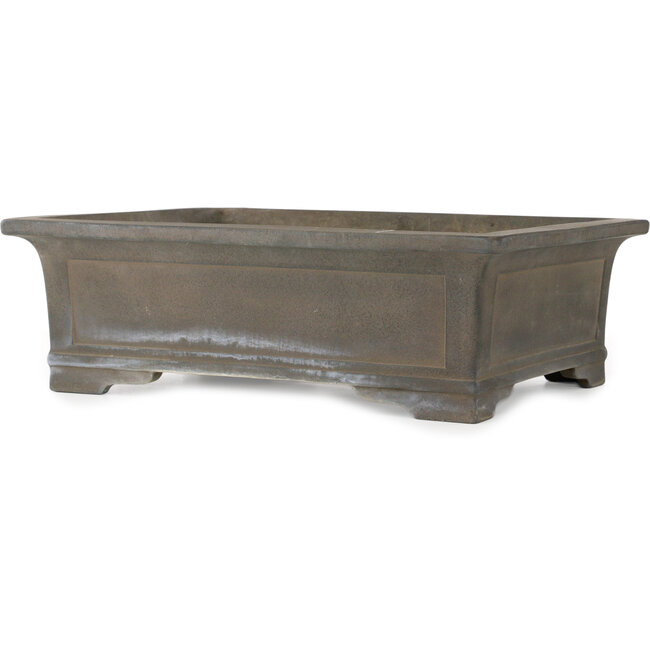 Rectangular unglazed bonsai pot - 470 x 365 x 142 mm