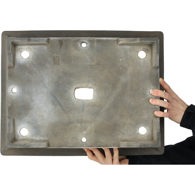 Pot à bonsaï rectangulaire non émaillé - 470 x 365 x 142 mm