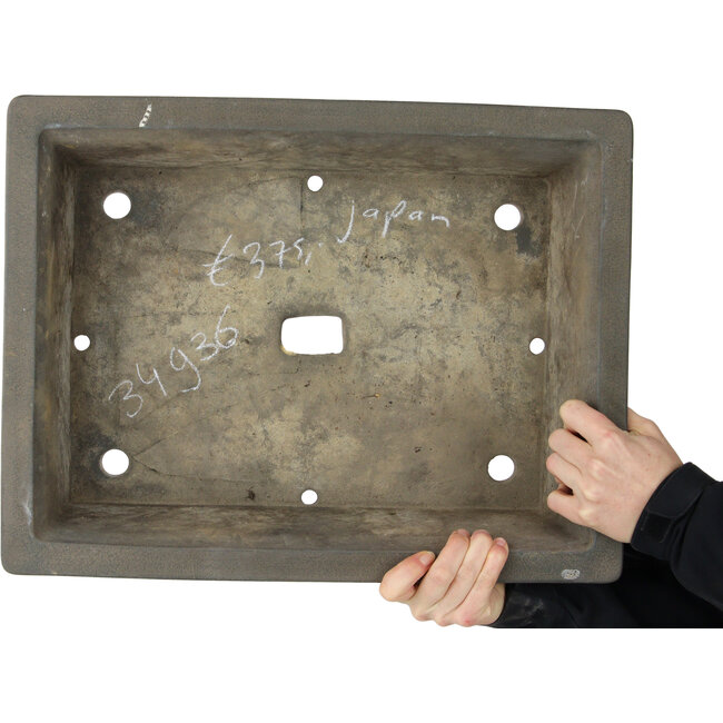Pot à bonsaï rectangulaire non émaillé - 470 x 365 x 142 mm