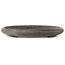 Oval unglazed bonsai pot - 545 x 365 x 45 mm