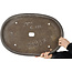 Pot ovale non émaillé pour bonsaï - 545 x 365 x 45 mm