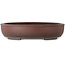 Vaso bonsai ovale non smaltato di Yamaaki Toshio (terza generazione) - 505 x 423 x 107 mm