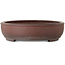 Pot à bonsaï ovale non émaillé de Yamaaki Toshio (troisième génération) - 505 x 423 x 107 mm