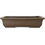 Maceta rectangular sin esmaltar para bonsái de Yamaaki Toshio (tercera generación) - 403 x 277 x 92 mm