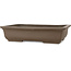 Maceta rectangular sin esmaltar para bonsái de Yamaaki Toshio (tercera generación) - 403 x 277 x 92 mm