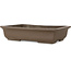 Pot à bonsaï rectangulaire non émaillé de Yamaaki Toshio (troisième génération) - 403 x 277 x 92 mm