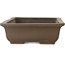 Vaso bonsai rettangolare non smaltato di Yamaaki Toshio (terza generazione) - 403 x 277 x 92 mm