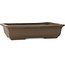 Pot à bonsaï rectangulaire non émaillé de Yamaaki Toshio (troisième génération) - 403 x 277 x 92 mm