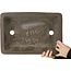 Pot à bonsaï rectangulaire non émaillé de Yamaaki Toshio (troisième génération) - 403 x 277 x 92 mm