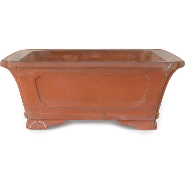 Maceta rectangular sin esmaltar para bonsái - 362 x 277 x 105 mm
