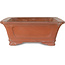 Rechteckiger, unglasierter Bonsai-Topf – 362 x 277 x 105 mm