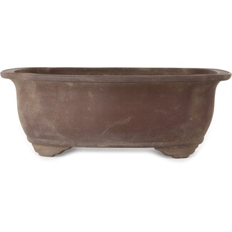  Zenigo (Matsushita Masuo) 467 mm mokko ongeglazuurde bonsaipot van Izumiya (Zenigo), Japan