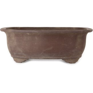  Zenigo (Matsushita Masuo) Pot à bonsaï mokko non émaillé de 467 mm, par Izumiya (Zenigo), Japon