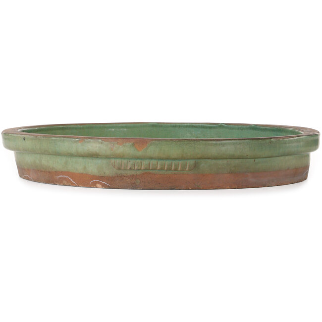 Maceta redonda turquesa para bonsái de Nakawatari - 465 x 465 x 67 mm