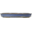 Oval blue bonsai pot by Reiho - 585 x 410 x 68 mm