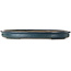 Oval blue bonsai pot by Reiho - 655 x 462 x 60 mm