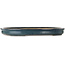 Oval blue bonsai pot by Reiho - 655 x 462 x 60 mm
