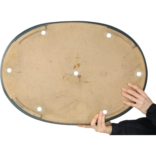 Maceta ovalada azul para bonsái de Reiho - 655 x 462 x 60 mm