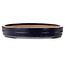 Oval blue bonsai pot by Reiho - 577 x 412 x 63 mm