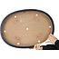 Pot ovale bleu pour bonsaï de Reiho - 577 x 412 x 63 mm
