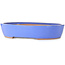 Pot ovale bleu pour bonsaï - 398 x 317 x 80 mm