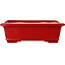 Rechteckiger roter Bonsai-Topf von Eime Yozan – 312 x 245 x 95 mm