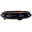 Pot à bonsaï ovale bleu foncé de Reiho - 293 x 235 x 63 mm