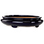 Pot à bonsaï ovale bleu foncé de Reiho - 293 x 235 x 63 mm