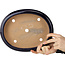 Oval dark blue bonsai pot by Reiho - 293 x 235 x 63 mm
