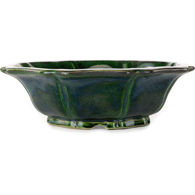 Lotusgroene bonsaipot van Terahata Satomi Mazan - 305 x 305 x 95 mm