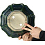 Maceta para bonsái verde loto de Terahata Satomi Mazan - 305 x 305 x 95 mm