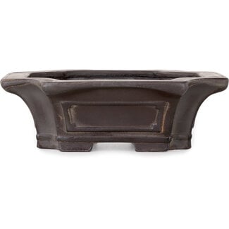 Bigei - Hirata Atsumi Pot à bonsaï mokko non émaillé de 160 mm par Bigei, Tokoname, Japon