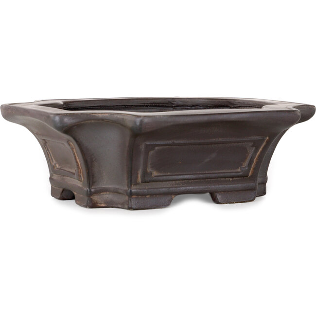 Pot à bonsaï Mokko non émaillé de Bigei - 160 x 135 x 50 mm