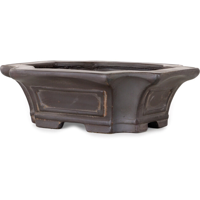 Pot à bonsaï Mokko non émaillé de Bigei - 160 x 135 x 50 mm