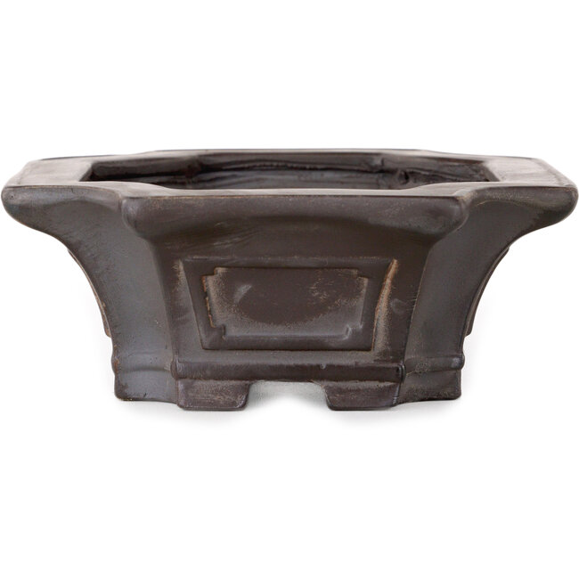 Mokko unglazed bonsai pot by Bigei - 160 x 135 x 50 mm